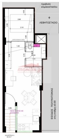 (For Sale) Residential Maisonette || Piraias/Piraeus - 38 Sq.m, 1 Bedrooms, 110.000€ 